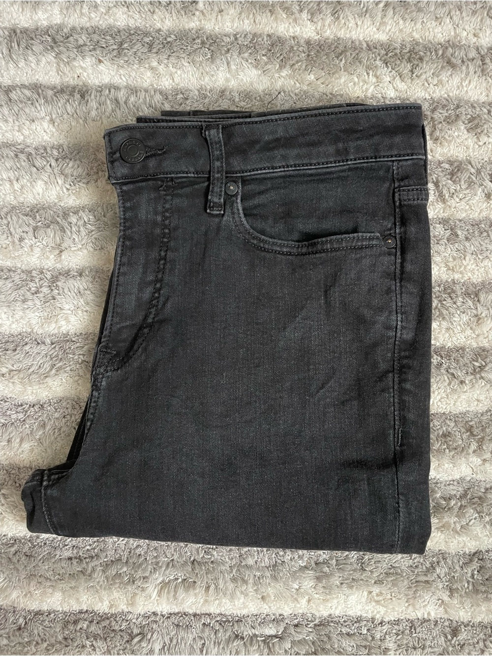 Express Men's Slim Straight Black Jeans